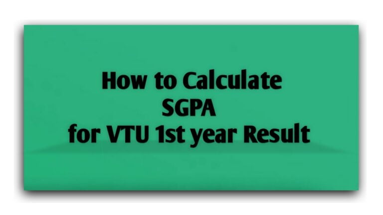 VTU CBCS 2021 Scheme SGPA calculator for 1st year both C-cycle and P-Cycle with SGPA to Percentage converter.