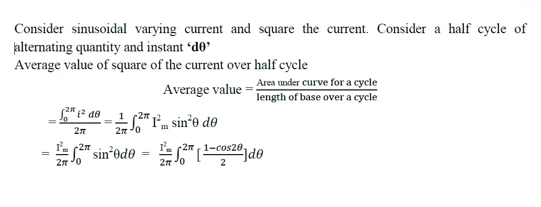 define-r-m-s-value-of-alternating-current-show-that-its-value-is