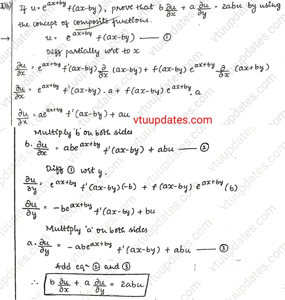 Prove that by using the concept of composite functions